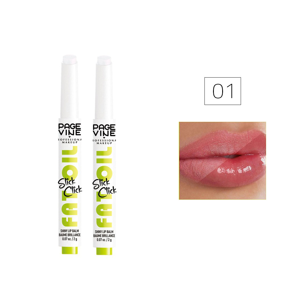 Page Vine Fat Oil Shiny Lip Balm - Buy 1 Get 1 Free Rose Cosmetics