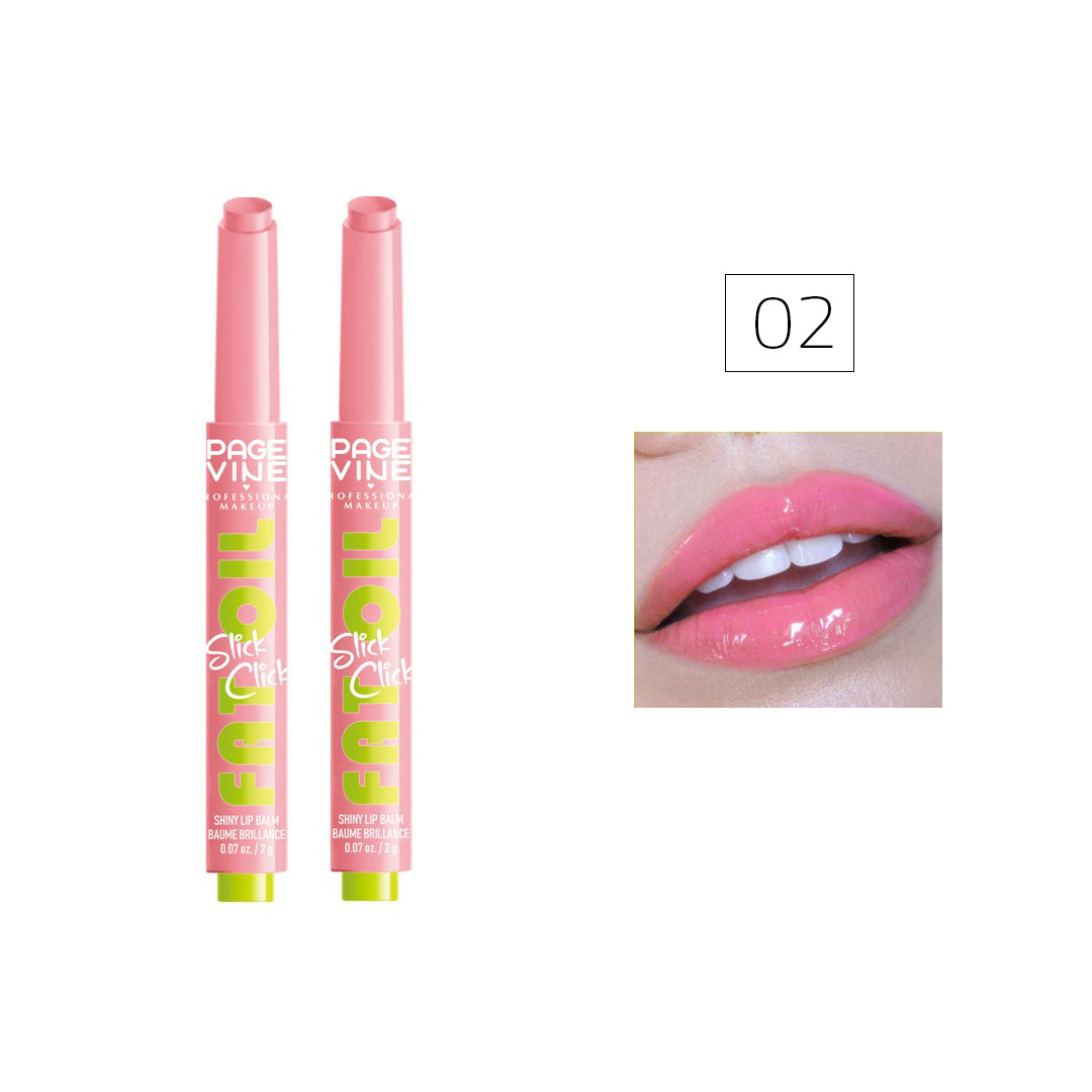 Page Vine Fat Oil Shiny Lip Balm - Buy 1 Get 1 Free Rose Cosmetics