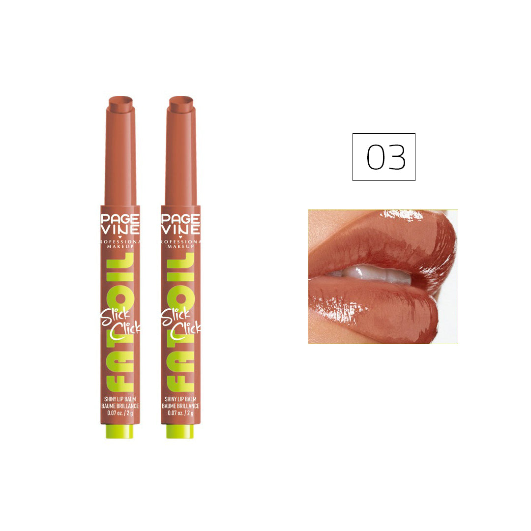 Page Vine Fat Oil Shiny Lip Balm - Buy 1 Get 1 Free Rose Cosmetics