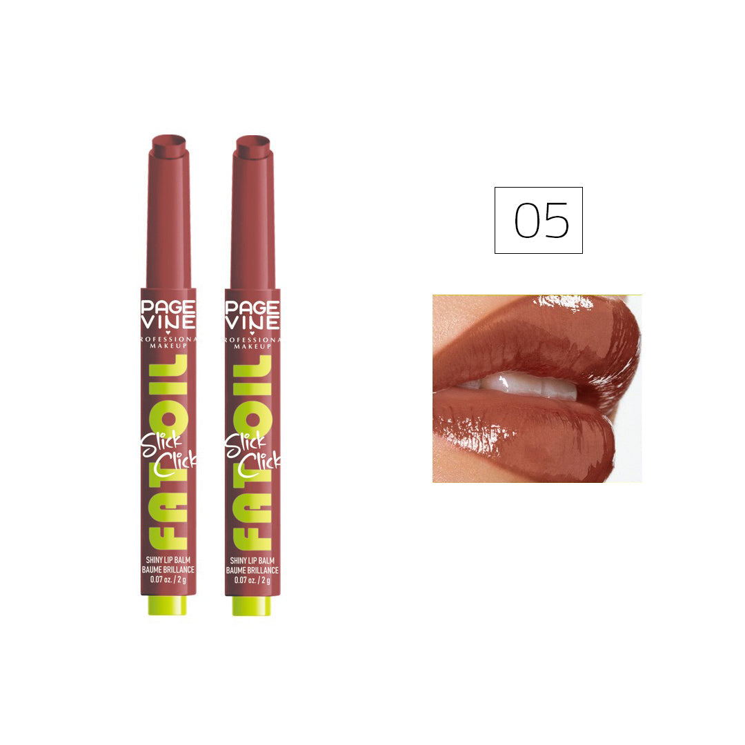 Page Vine Fat Oil Shiny Lip Balm - Buy 1 Get 1 Free Rose Cosmetics