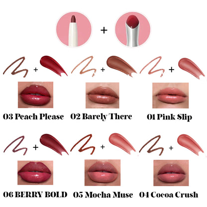 Bold Booster Lip Liner + Plumping Lip Gloss – Buy 1 Get 1 Free