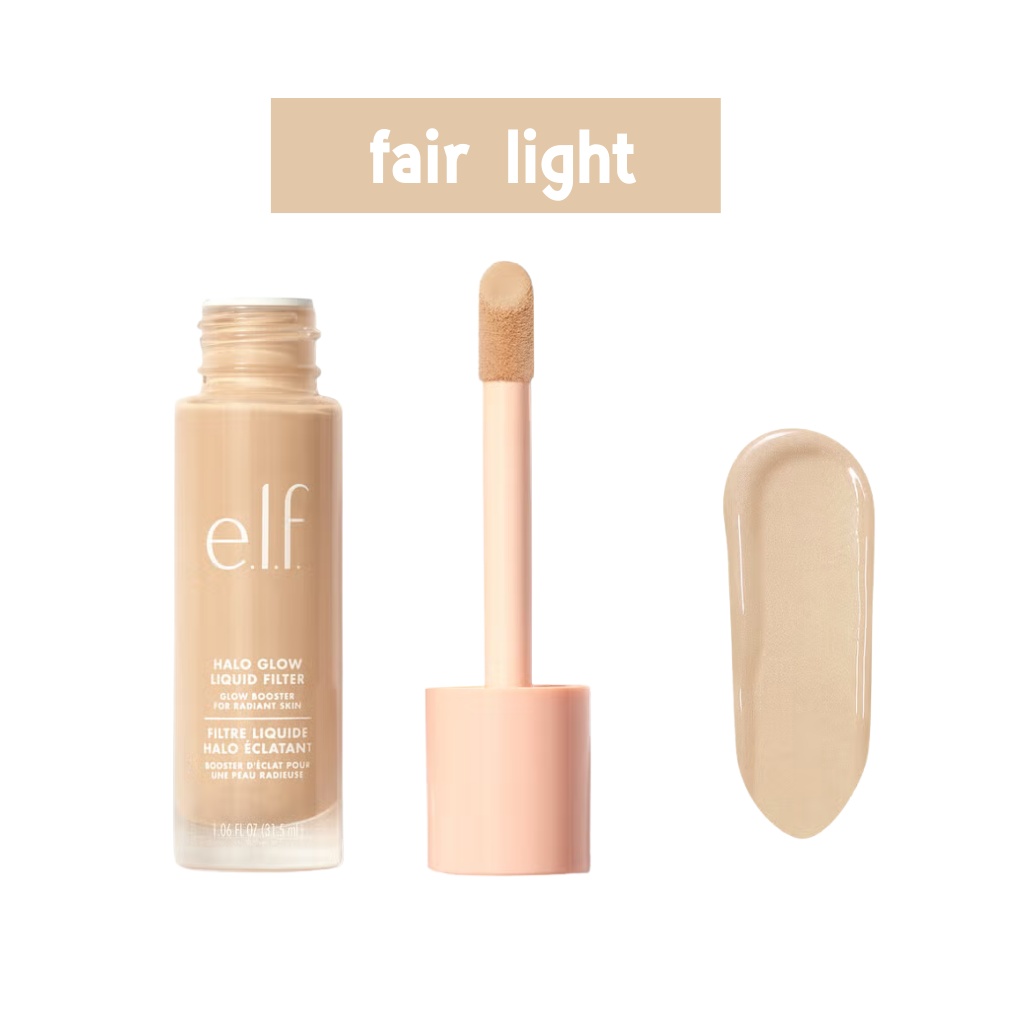 e.l.f Halo Glow liquid filter Rose Cosmetics
