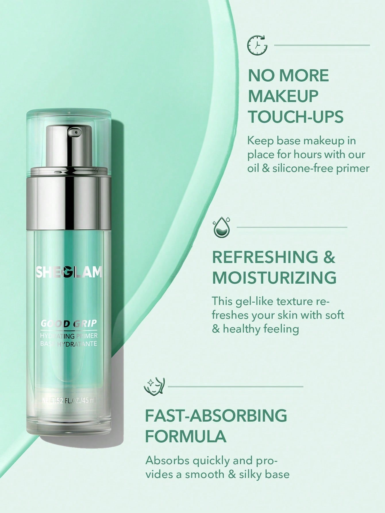 Good Grip Hydrating Primer-Oil Control & Moisturizing Rose Cosmetics
