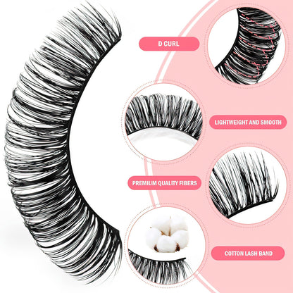 Set eyelashes 16 Piece Jasmine Beauty
