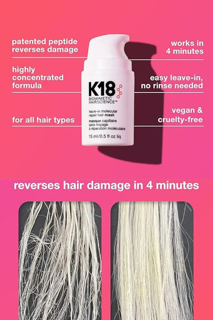 K18 Leave-In Molecular Repair Hair Mask 50ml – 70% OFF Rose Cosmetics