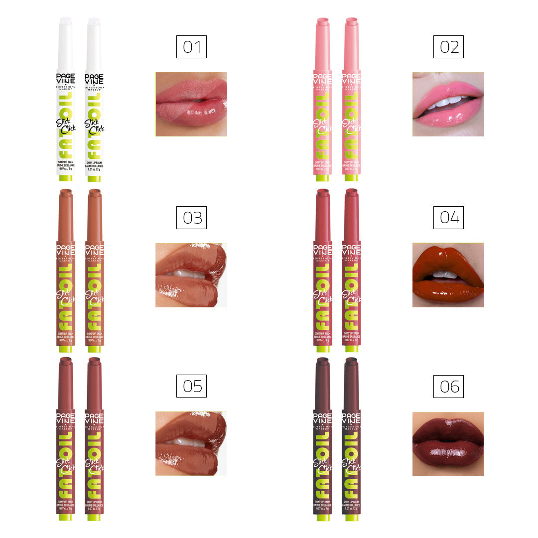 Page Vine Fat Oil Shiny Lip Balm - Buy 1 Get 1 Free Rose Cosmetics