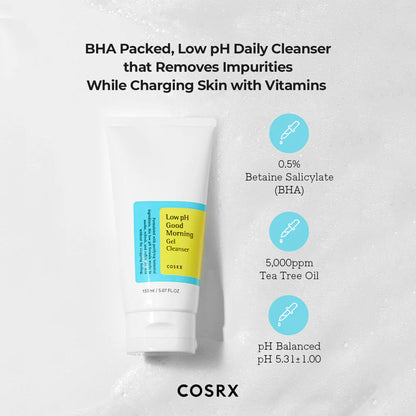 Cosrx Low Ph Good Morning Gel Cleanser Rose Cosmetics