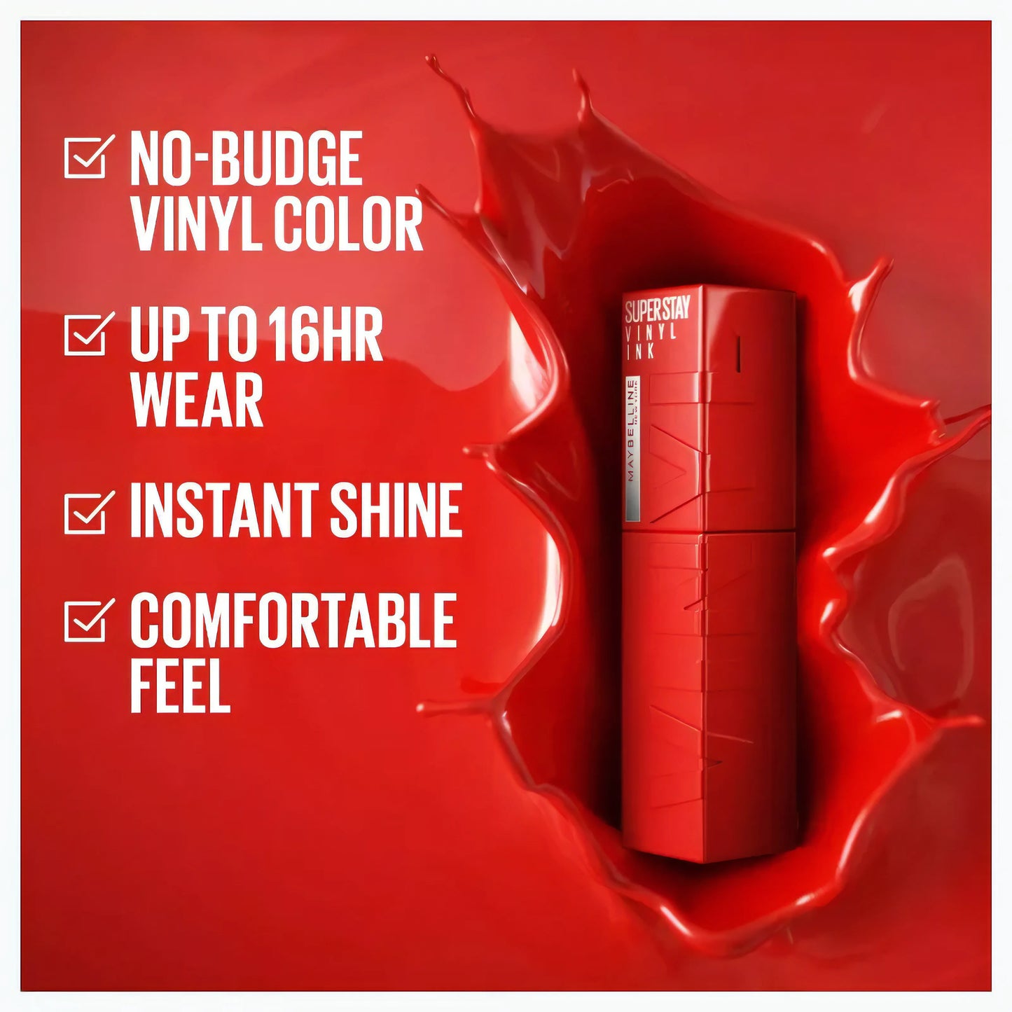 Buy One Get One "Maybelline SuperStay Vinyl Ink Longwear Transfer Proof Gloss Lipstick"