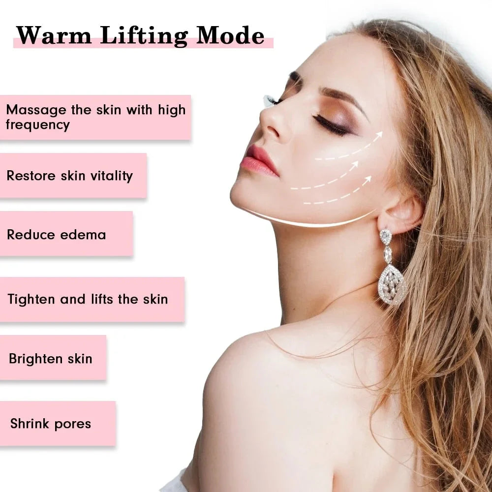 7 in 1 Face Lift Device -  Cleansing Rejuvenation Rose Cosmetics
